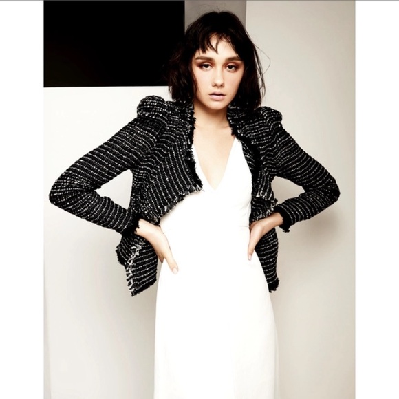 IRO Diana Tweed Blazer NWOT 36 - Picture 9 of 10